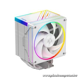   ID-Cooling Aktív CPU hűtő - FROZN A610 ARGB WHITE (29.9dB; max. 132,54 m3/h; 4pin, 4 db heatpipe, 12cm, A-RGB, PWM)
