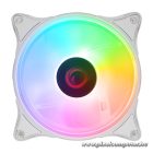Rampage Cooler 12cm - GLARE F50 (64,56 m3/h, ház hűtésre, Rainbow LED, fehér)