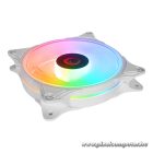 Rampage Cooler 12cm - GLARE F50 (64,56 m3/h, ház hűtésre, Rainbow LED, fehér)