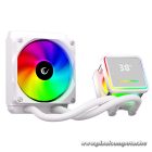 Rampage CPU Water Cooler - INFINITE V120 (Mágneses kijelző, 36,9dB max., 98,54 m3/h; 12cm, A-RGB LED, fehér)