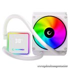 Rampage CPU Water Cooler - INFINITE V120 (Mágneses kijelző, 36,9dB max., 98,54 m3/h; 12cm, A-RGB LED, fehér)