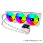 Rampage CPU Water Cooler - INFINITE V360 (36,9dB max., 98,54 m3/h; 3x12cm, A-RGB LED, fehér)