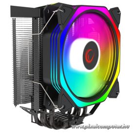   Rampage CPU Cooler - OCTAGON C50 (max 40dB, 96,84 m3/h, 4 pin csatlakozó, 12cm, A-RGB, LED)