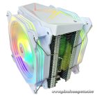 Rampage CPU Cooler - OCTAGON C60 (max 40dB, 96,84 m3/h, 4 pin csatlakozó, 2x12cm, A-RGB, LED, Fehér)