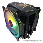 Rampage CPU Cooler - OCTAGON C60 (max 40dB, 96,84 m3/h, 4 pin csatlakozó, 2x12cm, A-RGB, LED)