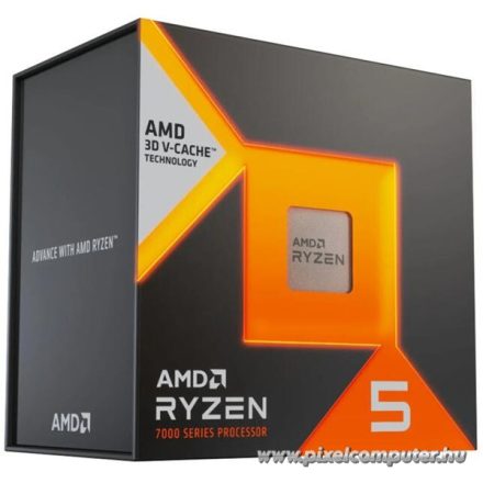 AMD Processzor - Ryzen 5 7500X3D (4000Mhz 96MBL3 Cache 5nm 65W AM5) BOX No Cooler NEW