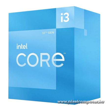 Intel Processzor - Core i3-12100 (3300Mhz 12MBL3 Cache 10nm 60W skt1700 Alder Lake) BOX