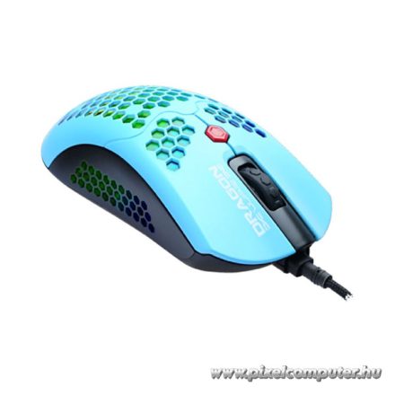 Dragon War Egér - Phoenix Honeycomb (Vezetékes, Optikai, USB, 12000 DPI, 7 gomb, kék)