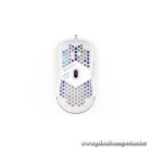 Endorfy Egér - LIX Plus Onyx (Honeycomb, 19 000 DPI, ARGB, PixArt chip, optikai, 1,8m, fehér)