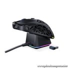 Endorfy Wireless Egér - LIV Plus (Honeycomb, 26 000 DPI, ARGB, PixArt PAW3395, optikai, fekete) + dokkoló