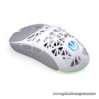 Endorfy Wireless Egér - LIV Plus Onyx White (Honeycomb, 26 000 DPI, ARGB, PixArt PAW3395, optikai, fehér) + dokkoló