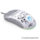 Endorfy Egér - LIV Onyx White (Honeycomb, 8000 DPI, ARGB, PixArt PAW3311, optikai, 1,8m, fehér)