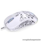 Endorfy Egér - LIV Onyx White (Honeycomb, 8000 DPI, ARGB, PixArt PAW3311, optikai, 1,8m, fehér)