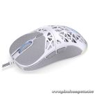 Endorfy Egér - LIV Onyx White (Honeycomb, 8000 DPI, ARGB, PixArt PAW3311, optikai, 1,8m, fehér)