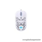 Endorfy Egér - LIV Onyx White (Honeycomb, 8000 DPI, ARGB, PixArt PAW3311, optikai, 1,8m, fehér)