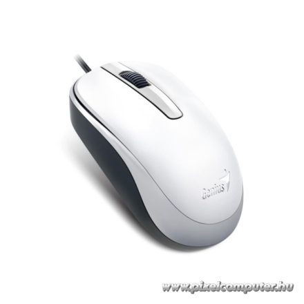 Genius Egér - DX-120 (Vezetékes, 1000 DPI, 3 gomb, USB, fehér)
