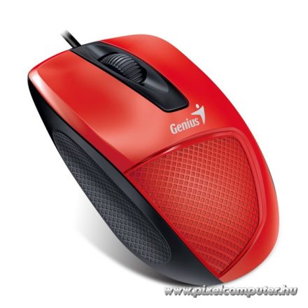 Genius Egér - DX-150X (Vezetékes, 1000 DPI, 3 gomb, USB, piros)