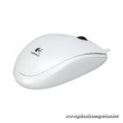 Logitech Egér - B100 (Vezetékes, Optikai,USB, 800 DPI, OEM, fehér)