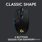 Logitech Egér - G203 Lightsync (Vezetékes, Gaming, Optikai, USB, 8000 DPI, fekete)