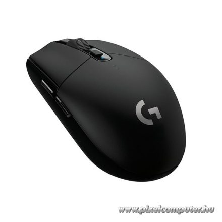 Logitech Egér - G305 LightSpeed (Vezeték nélküli, Gaming, Optikai, 6 gombos, USB wireless egység, 12000 DPI, fekete)