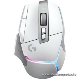   Logitech Egér - G502 X Plus Lightspeed (Vezeték nélküli, Gaming, Optikai, USB, 10 gombos, 25600 DPI, fehér)