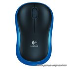 Logitech Egér - M185 (Vezeték nélküli, Optikai, Notebook, 1000 DPI, kék)
