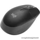 Logitech Egér - M190  (Vezeték nélküli, teljes méretű, Optikai, USB, fekete)