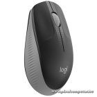 Logitech Egér - M190  (Vezeték nélküli, teljes méretű, Optikai, USB, középszürke-fekete)
