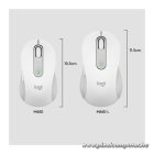 Logitech Egér - M650 L Nagy (Vezeték nélküli, Bluetooth, Optikai, 2000 DPI, fehér)