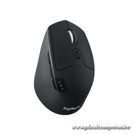 Logitech Egér - M720 Thriatlon (Vezeték nélküli, Bluetooth csatlakozás, 1000 DPI, 8 gomb, fekete)