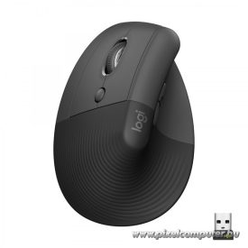   Logitech Egér - Lift (Vezeték nélküli, Balkezes, Optikai, 6 gomb, 4000 DPI, USB, fekete, Bluetooth)