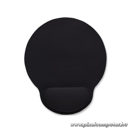 Manhattan Egérpad - (gél csuklótámaszos, Fekete)