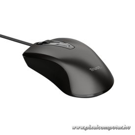   Trust Egér - Basics (Optikai érzékelő; 1200DPI; 3 gomb; fekete)