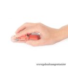 Manhattan Egér - Vezetéknélküli, RGB LED, átlátszó design, (Optikai, 1600dpi) Narancs