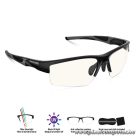 Spirit of Gamer Szemüveg - Retina Pro (Kékfény/UV szűrő, tükröződés mentes, modern dizájn, fekete)