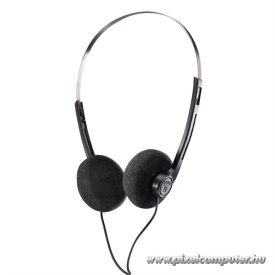   Hama Fejhallgató - 184142 SLIGHT (vezetékes, sztereó, 3,5 mm jack, USB-A, 1,2m, fekete)