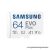 Samsung MicroSD kártya - 64GB MB-MC64SA/EU (EVO PLUS, microSDXC, UHS-I, R160, adapter, 64GB)