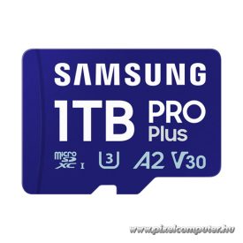   Samsung MicroSD kártya - 1TB MB-MD1T0SB/WW (PRO PLUS kártyaolvasóval, microSDXC, UHS-I, R180/W130, adapter, 1TB)