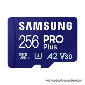   Samsung MicroSD kártya - 256GB MB-MD256SB/WW (PRO PLUS kártyaolvasóval, R180/W130, 256GB)