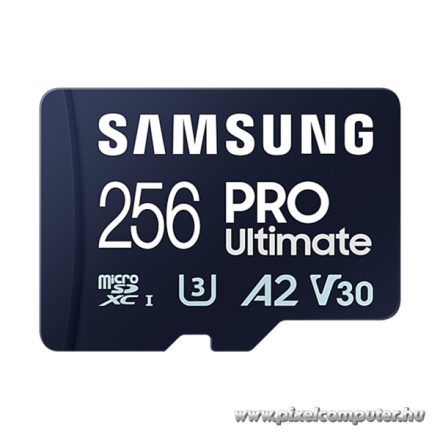 Samsung MicroSD kártya - 256GB MB-MY256SA/WW (PRO Ultimate, Class10, R200/W130, adapter, 256GB)