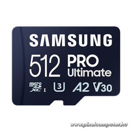 Samsung MicroSD kártya - 512GB MB-MY512SA/WW (PRO Ultimate, Class10, R200/W130, adapter, 512GB)