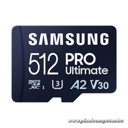 Samsung MicroSD kártya - 512GB MB-MY512SB/WW (PRO Ultimate kártyaolvasóval, Class10, R200/W130, 512GB)