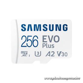   Samsung MicroSD kártya - 256GB MB-MC256SA/EU (EVO PLUS, microSDXC, UHS-I, R160, adapter, 256GB)