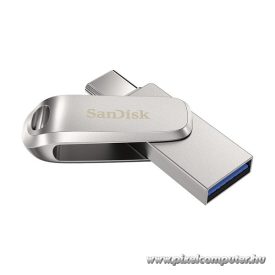   SanDisk Pendrive - 128GB Dual Drive Luxe (150MB/s, Type-C, USB 3.1 Gen 1, ezüst)
