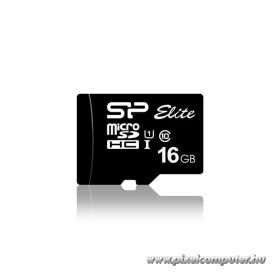   Silicon Power MicroSD kártya - 16GB microSDHC Elite UHS-1 + adapter