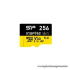 Silicon Power MicroSD kártya - 256GB microSDXC UHS-I U3, 3D TLC NAND (170/150 MB/s A2/V30) DDR200 transfer rate