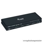 Equip HDMI Video-Splitter - 332717 (4 port, HDMI2.0, 3D, 4K/60Hz, HDR/HDCP Ready, fekete)