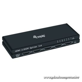   Equip HDMI Video-Splitter - 332717 (4 port, HDMI2.0, 3D, 4K/60Hz, HDR/HDCP Ready, fekete)