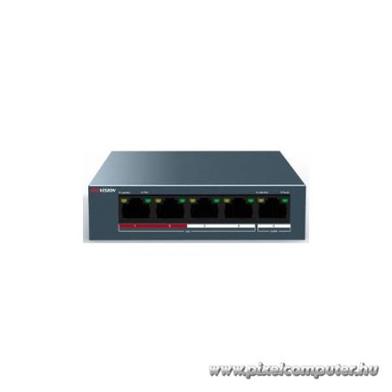 Hikvision Switch PoE - DS-3E0105P-E/M (4 port 100Mbps, 38W, 1 uplink port, L2)