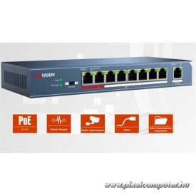   Hikvision Switch PoE - DS-3E0109P-E (8 port 100Mbps, 123W, 1 uplink port, L2)
